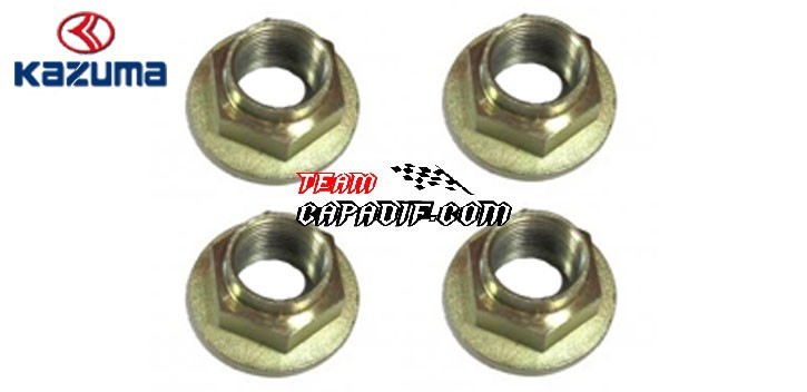 set 4 écrous pour hub KAZUMA 
