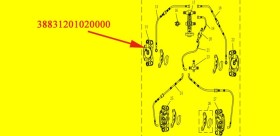 brake cylinder, front left XYUTV800 4WD klung 1100-2C buggy