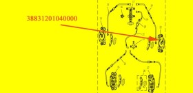 brake cylinder front right XYUTV800 4WD klung 1100-2C buggy