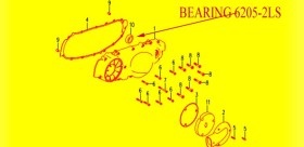 BEARING 6205-2LS 