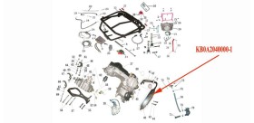 Silenciador de escape Kinroad 250 cc