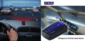 Detector de GPS para automóvil, detector de radar de 360 ​​°