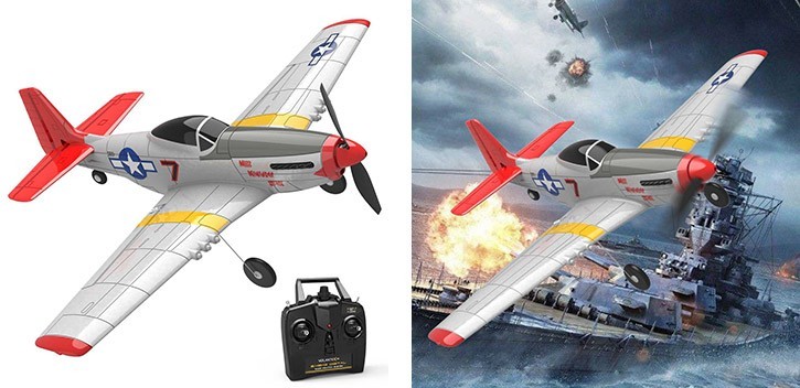 Mini Mustang P51D 4-Ch Airplane with Xpilot Stabilizer Mini Mustang P51D 4-Ch Airplane with Xpilot Stabilizer