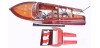 Riva Aquarama With RC Motor  L: 67 cm