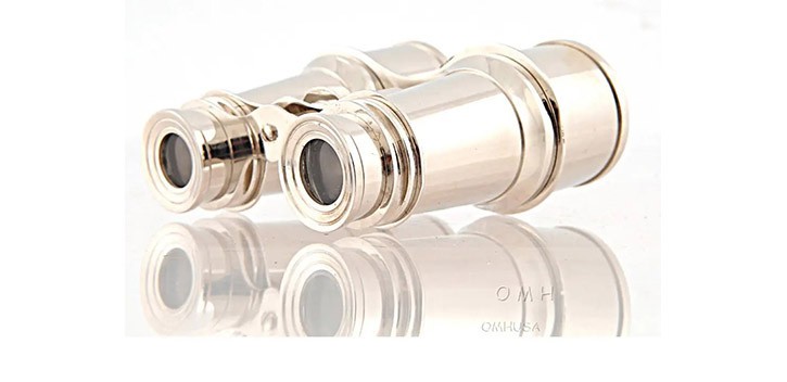 Binocolo marino vintage in alluminio Binocolo marino vintage in alluminio