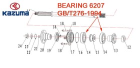 BEARING 6207 KAZUMA