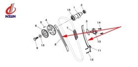 Piatto guida Hisun 400 