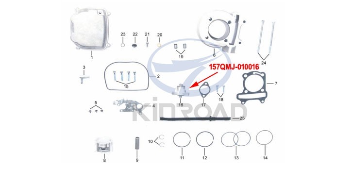 Cam Chain Adjuster kinroad 150 cc