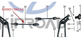 Kinroad XT1100GK Semiasse destro lungo