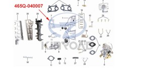 ingresso tubo comune Kinroad 800cc 1100cc 