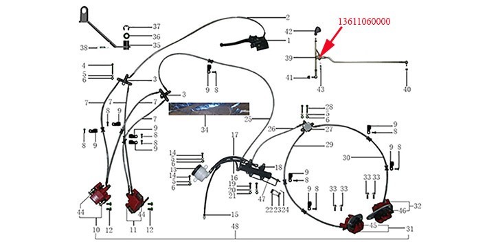 Gear Shifter  Odes 800cc