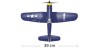 RC Corsair F4U Airplane Xpilot One Key Aerobatic 761-8 RTF
