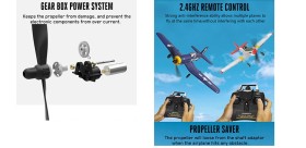 RC Corsair F4U Airplane Xpilot One Key Aerobatic 761-8 RTF