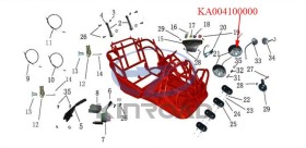  Kinroad  250 cc GK6 phare avant SAHARA