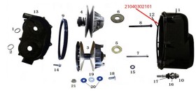 Gasket   Clutch cover    Odes 800