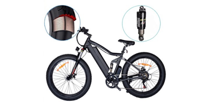 Elektrisches Mountainbike der Huaming Cougar BK4-Serie