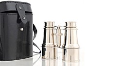 Jumelle marine en aluminium  vintage