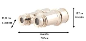 Jumelle marine en aluminium  vintage