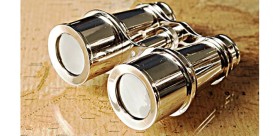 Jumelle marine en aluminium  vintage