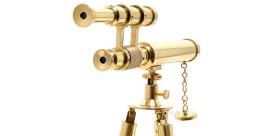 Telescopio portuario en miniatura totalmente funcional