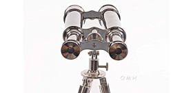 Jumelle marine en aluminium  vintage