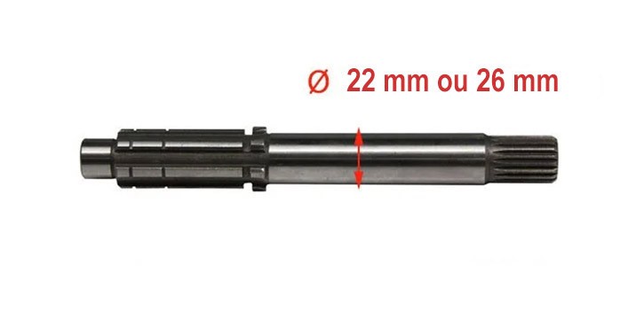 SHAFT, INPUT (SINGLE SHAFT) KINROAD 250CC